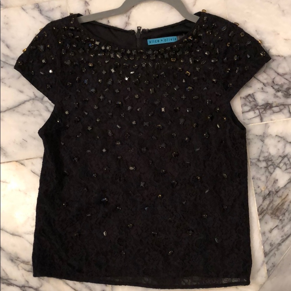 Alice + Olivia black top